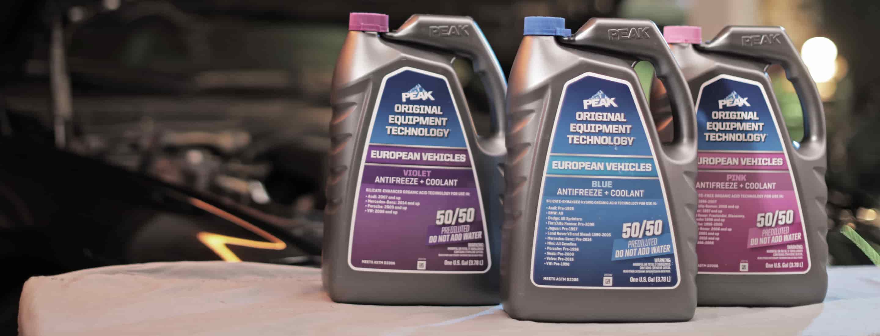 PEAK Original Equipment Technology European Vehicles Antifreeze + Coolant Old World Industries