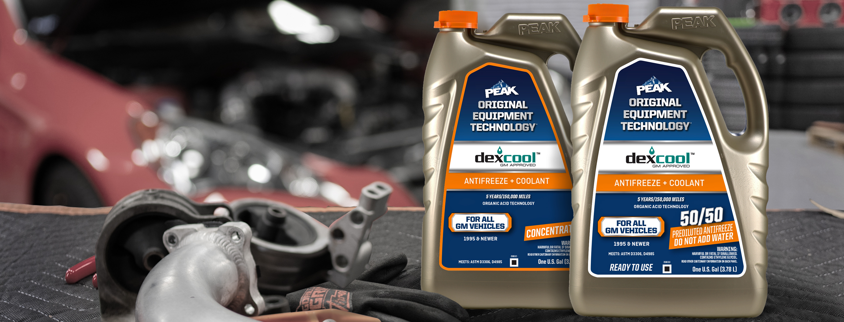 PEAK® ORIGINAL EQUIPMENT TECHNOLOGY™ DEXCOOL® Antifreeze + Coolant